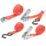 Smith & Locke Bungee & Rachet Tie-Down Set with S-Hooks 12 Pieces