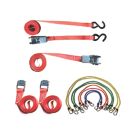 Smith & Locke Bungee & Rachet Tie-Down Set with S-Hooks 12 Pieces