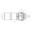 Flomasta  Polybutylene, PEX & Copper Push-Fit Reducing Coupler 25mm x 15mm