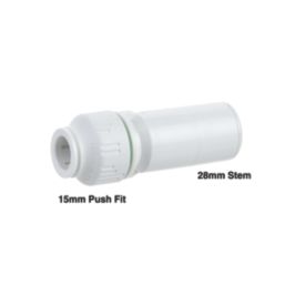 Flomasta  Polybutylene, PEX & Copper Push-Fit Reducing Coupler 25mm x 15mm