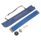 Bailey 19mm Blue Brass Jointed Drain Rod Set  9.14m