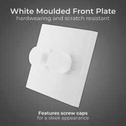 British General 900 Series 2-Gang 2-Way LED Dimmer Switch  White