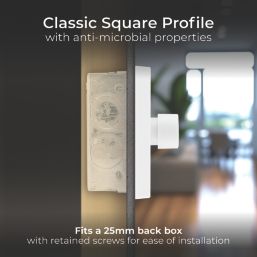 British General 900 Series 2-Gang 2-Way LED Dimmer Switch  White