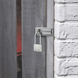 Master Lock   Weatherproof Long Shackle  Wide Solid Padlock Aluminium 40mm