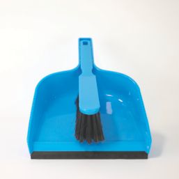 Hillbrush Dustpan & Soft Banister Brush Set Blue