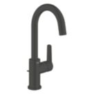 Grohe Start Matt Black 311mm Tall Lever Mono Basin Mixer Tap  With Pop-Up Waste