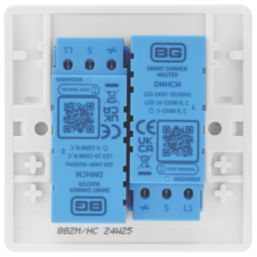 British General BG Smart 2-Gang 2-Way LED Smart Dimmer Switch - Master White