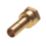 Hep2O  Brass Push-Fit Adapting Female Coupler 15mm x 1/2"