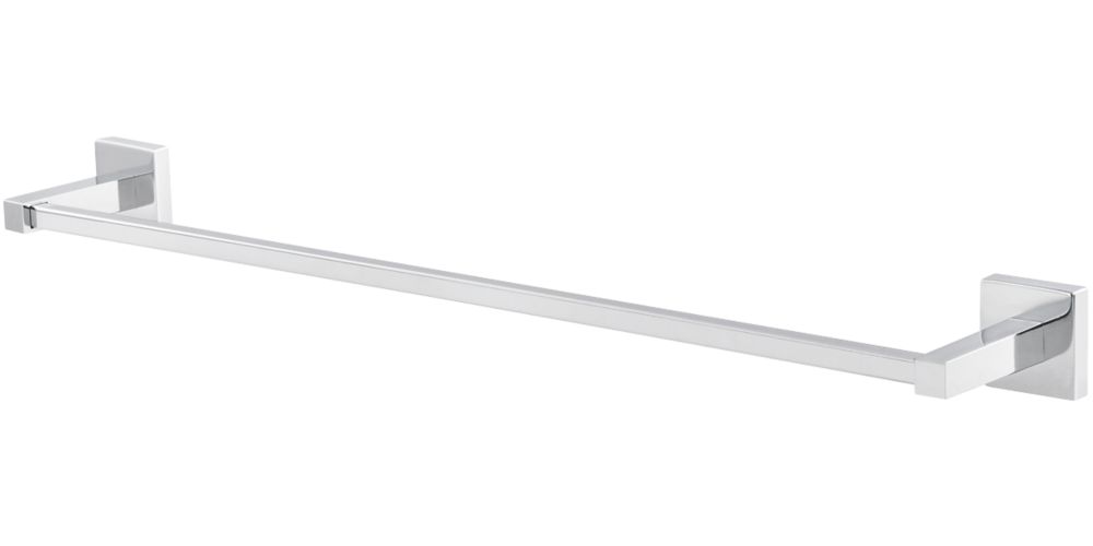 Essentials Linear Towel Rail Chrome 635mm x 52mm x 88mm Screwfix
