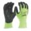 Milwaukee Hi-Vis Cut Level 1/A Gloves Fluorescent Yellow Large