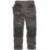 Scruffs Trade Stretch Work Trousers Grey/Black 34" W 32" L