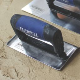 Faithfull Prestige External Curved Edging Trowel 6" x 3"