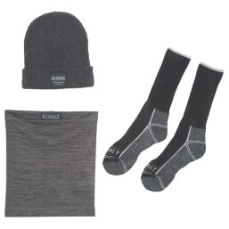 DEWALT  Winter Accessories Set Black/Grey 3 Pieces