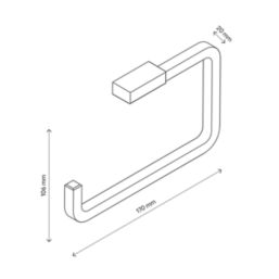 Elland Toilet Roll Holder Black