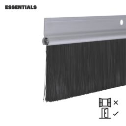 Essentials Garage Door Draught Excluder White 1.25m 2 Pack