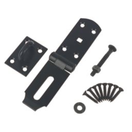 GateMate Heavy Hasp & Staple Powder_Coated 200mm