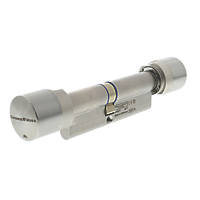 SimonsVoss Digital Euro Profile Cylinder Double-Thumbturn Lock 40-50 (90mm) Satin Stainless Steel