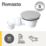 Flomasta  Shallow Shower Waste with Adjustable Outlet White 90mm