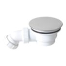 Flomasta  Shallow Shower Waste with Adjustable Outlet White 90mm