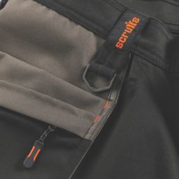 Scruffs Worker Plus Multi-Pocket Holster Work Shorts Black 36" W