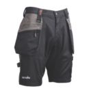Scruffs Worker Plus Multi-Pocket Holster Work Shorts Black 36" W