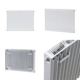 Flomasta 600mm x 700mm 2271BTU White Type 11 Convector Radiator