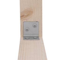 Magnodur Angle Brackets Silver 30mm x 30mm x 30mm 10 Pack