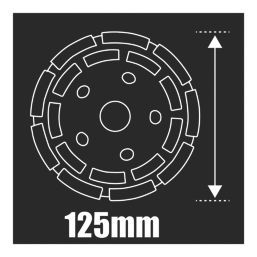 Erbauer  Masonry Diamond Grinding Cup 125mm (5") x 22.23mm