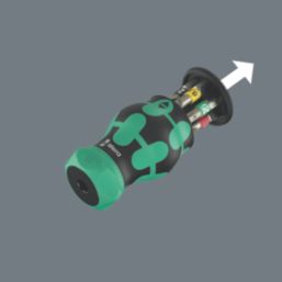 Wera Kraftform Kompakt RA 2 Interchangeable Ratchet Stubby Set 6 Pieces