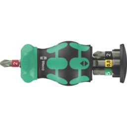 Wera Kraftform Kompakt RA 2 Interchangeable Ratchet Stubby Set 6 Pieces