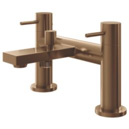 ETAL Blake Copper 145mm Deck Mounted Dual Control Manual Shower Mixer Tap
