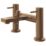 ETAL Blake Copper 145mm Deck Mounted Dual Control Manual Shower Mixer Tap