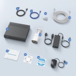 Reolink NVS8-5KB4-A 2TB 8-Channel 4K PoE NVR Kit & 4 x 4K Indoor & Outdoor Cameras