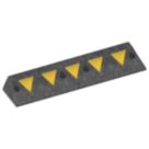 JSP Ridgeback Black / Reflective Yellow Wheelstop 900mm x 20mm x 20mm