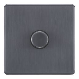 LAP  1-Gang 2-Way LED Dimmer Switch  Black Nickel with Colour-Matched Inserts