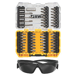 DeWalt  6.35mm Hex Shank Mixed Screwdriver Bit Set & Safety Glasses 47 Pieces