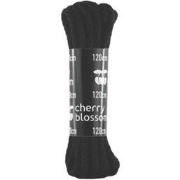 Cherry Blossom  Cord Laces Black 1.2m 1 Pair