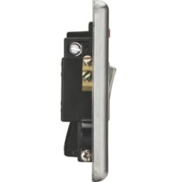Knightsbridge  13A Switched Fused Spur & Flex Outlet with LED Brushed Chrome