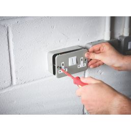 Easydrive  Slotted Raised Thread Forming Electrical Screws M3.5 x 50mm 50 Pack