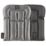 Snickers 9118 Floorlayer  Non-Slip Knee Pad Inserts Pair Grey/Black