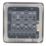 Hager Sollysta WRPS32BSB 10AX 3-Gang 2-Way Light Switch  Brushed Steel with Black Inserts