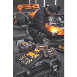 DEWALT McLaren F1 Team 6.35mm Hex Shank Mixed Impact Torsion Screwdriver Bit Set 32 Pieces