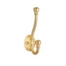 Decohooks Two Prong Ball End Hook Brass 130mm