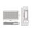 Flomasta 500mm x 800mm 4017BTU White Type 22 Convector Radiator