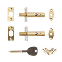 Star// Hex Key /& Fixings White Security Rack Bolt //Lock 60mm Long Door Bolts