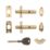 ERA  Metal Mortice Bolt Kit 78mm Brass