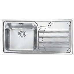 Franke Galassia 1 Bowl Stainless Steel Inset Kitchen Sink  1000mm x 500mm