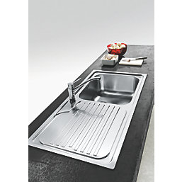 Franke Galassia 1 Bowl Stainless Steel Inset Kitchen Sink  1000mm x 500mm