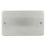 Hager Sollysta WRP2BS 2-Gang Blanking Plate Brushed Stainless Steel