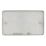 Hager Sollysta WRP2BS 2-Gang Blanking Plate Brushed Stainless Steel